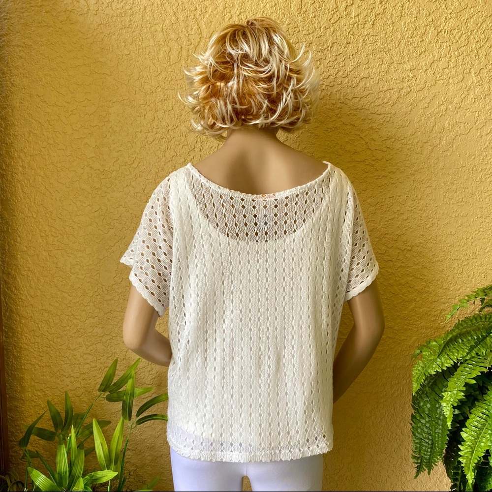 Ruby Rd white layered top - Picture 5 of 7